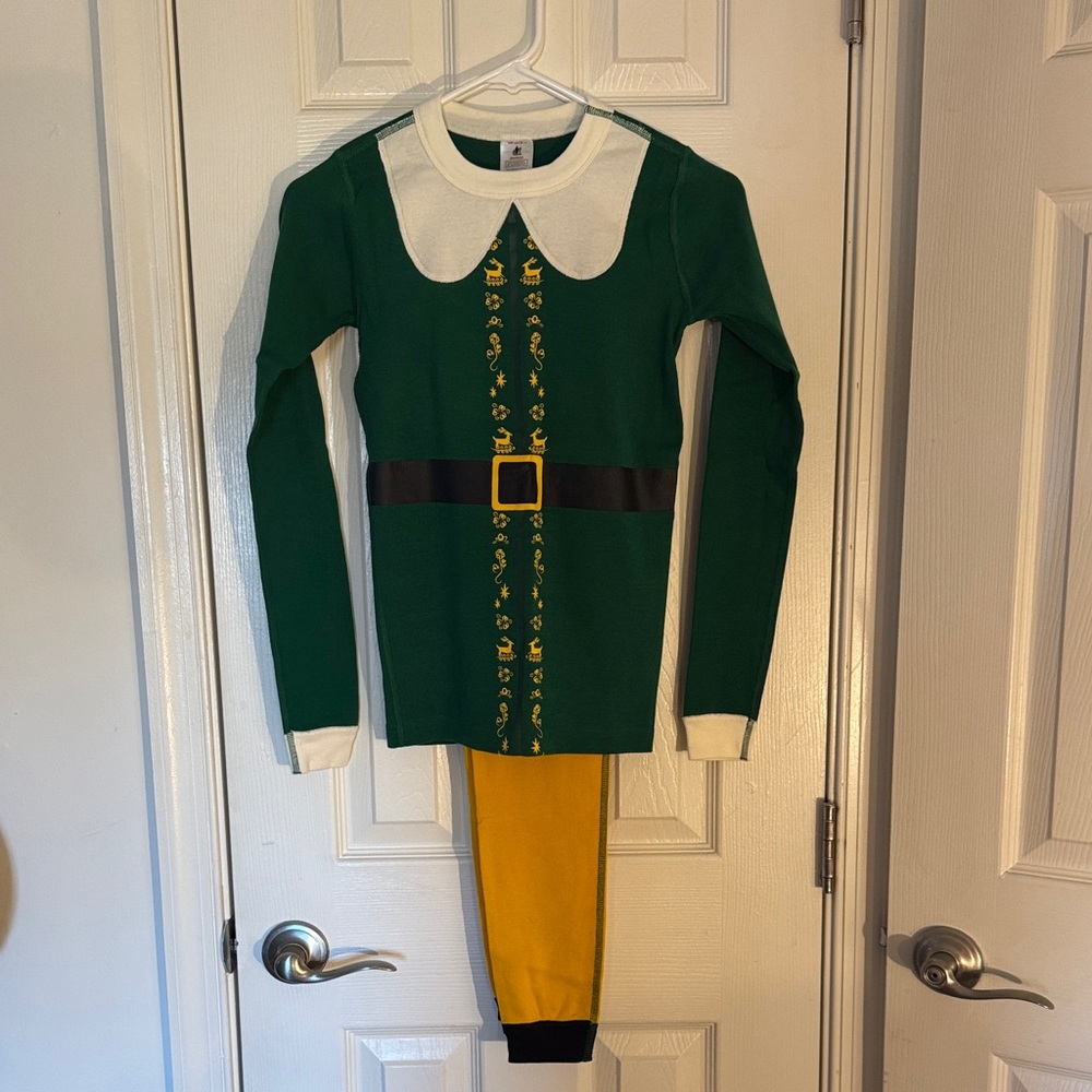 Hanna Andersson Green and Yellow Kids Pajama Set